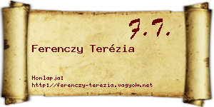 Ferenczy Terézia névjegykártya